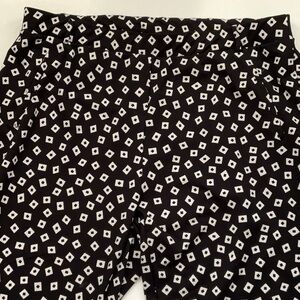 Black and White Patterned Pants